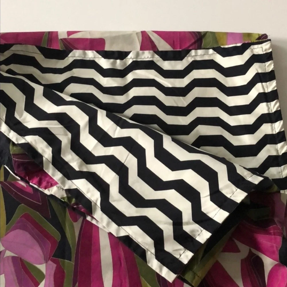💕 MISSONI for Target floral passione and zig zag reversible shower curtain NEW